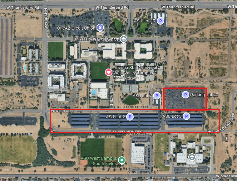 ASU-West-Parking-Map